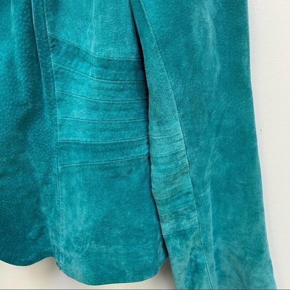 Marciano Turquoise Suede Jacket - Picture 7 of 16